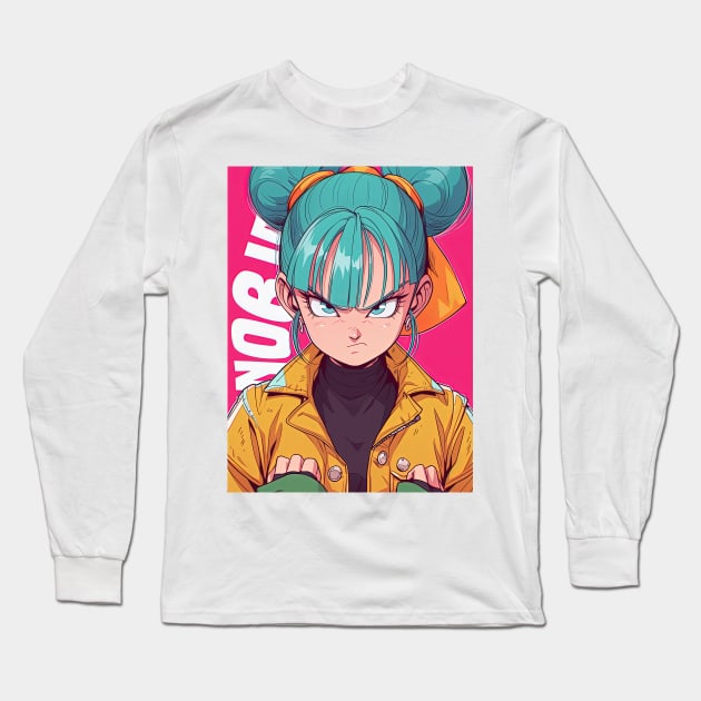 BULMA WANT'S TO BEAT EM UP | Dragonball Anime Manga | PROUD OTAKU Long Sleeve T-Shirt by PROUD OTAKU